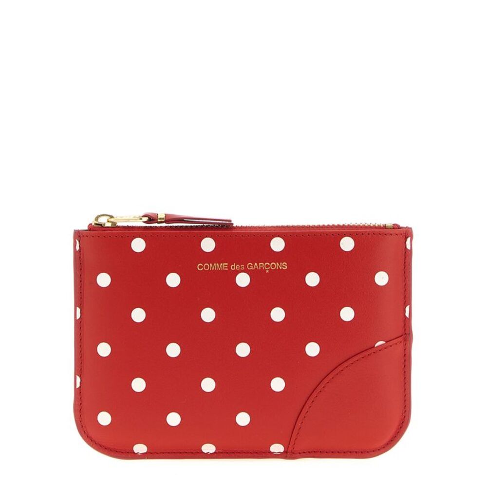 Comme Des Garçons Wallet Unisex Polka Dots Printed Card Holder